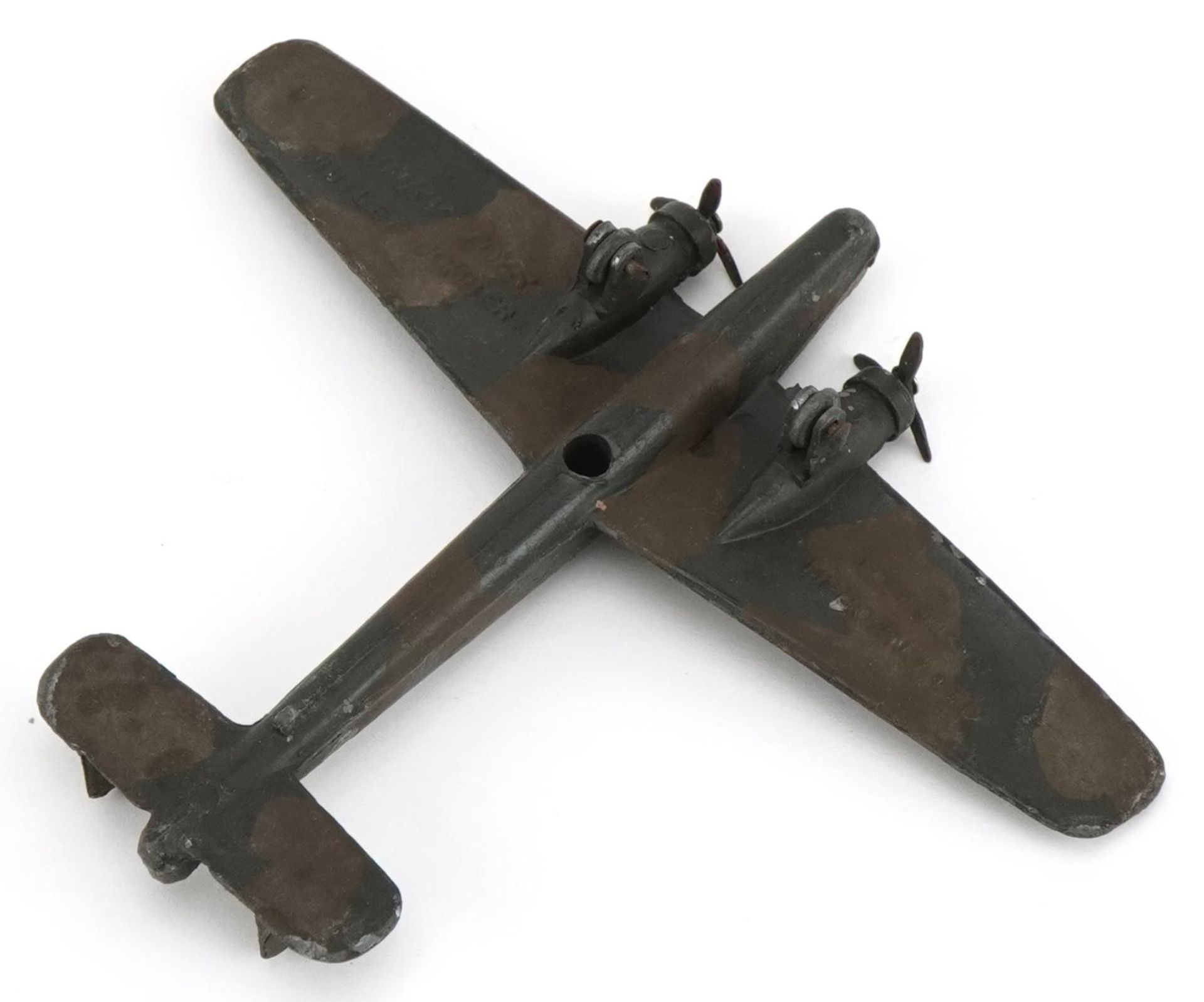 Vintage Dinky Toys diecast Armstrong Whitworth Whitley Bomber, (camouflaged) with box, no 62T : - Image 4 of 5