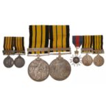 Victorian and later British military medal group with dress medals relating to Doctor T E Rice of