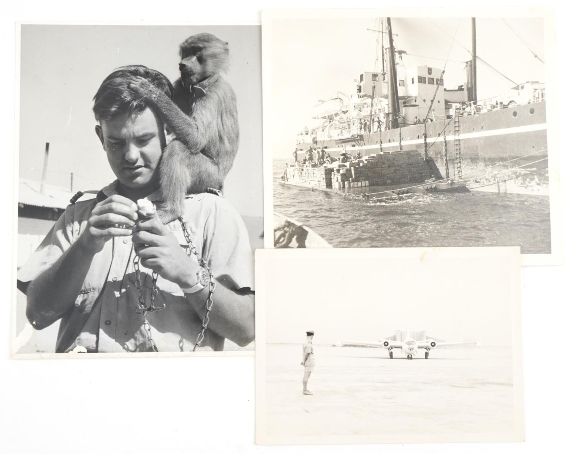 Military interest photographs arranged in an album relating to Royal Air Force Salalah, Dhofar, - Image 10 of 28