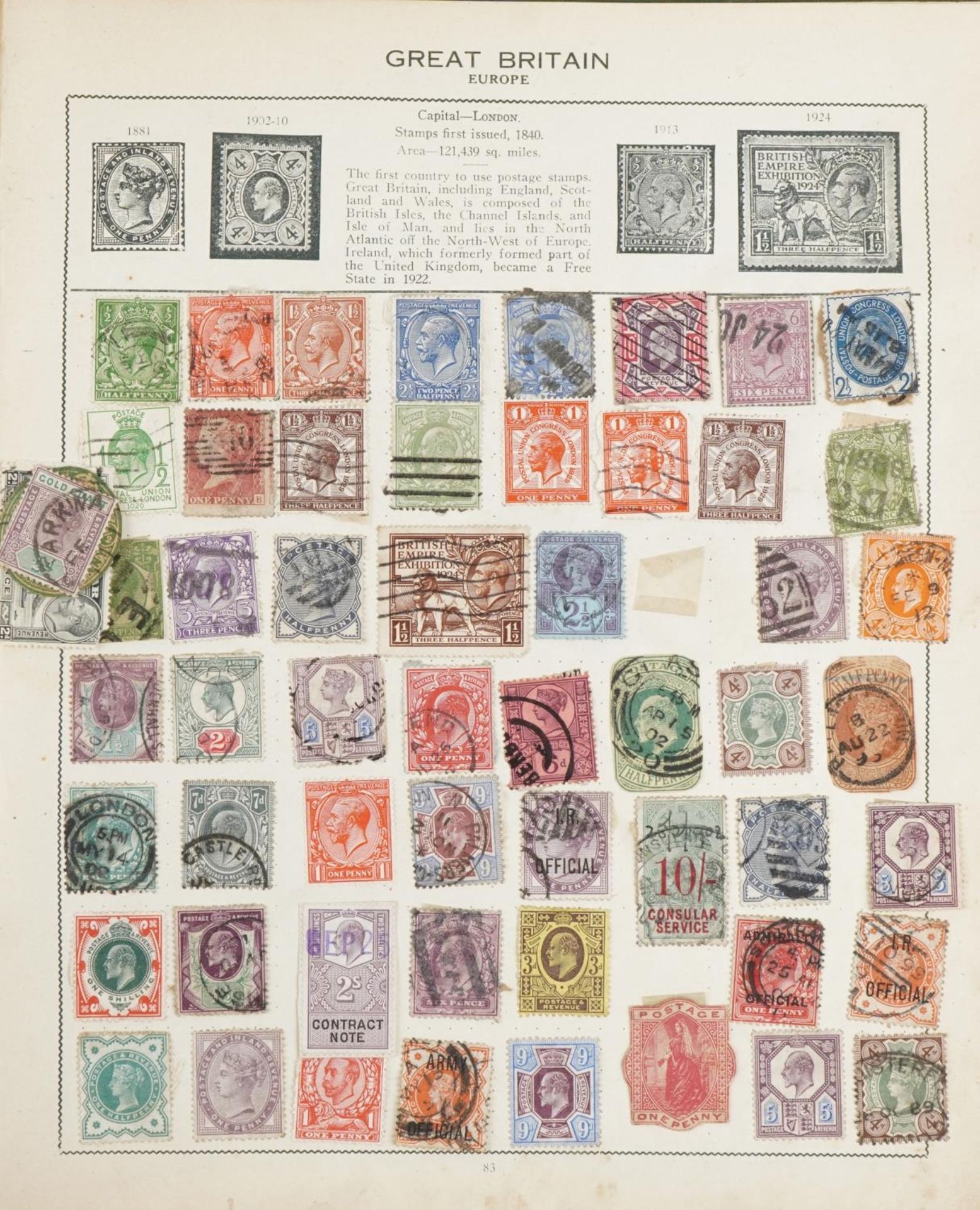 Collection of 19th century and later British and world stamps, predominantly arranged in albums - Bild 13 aus 16