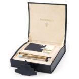 Watermans Night & Day gold plated ballpoint pen with fitted box : For further information on this