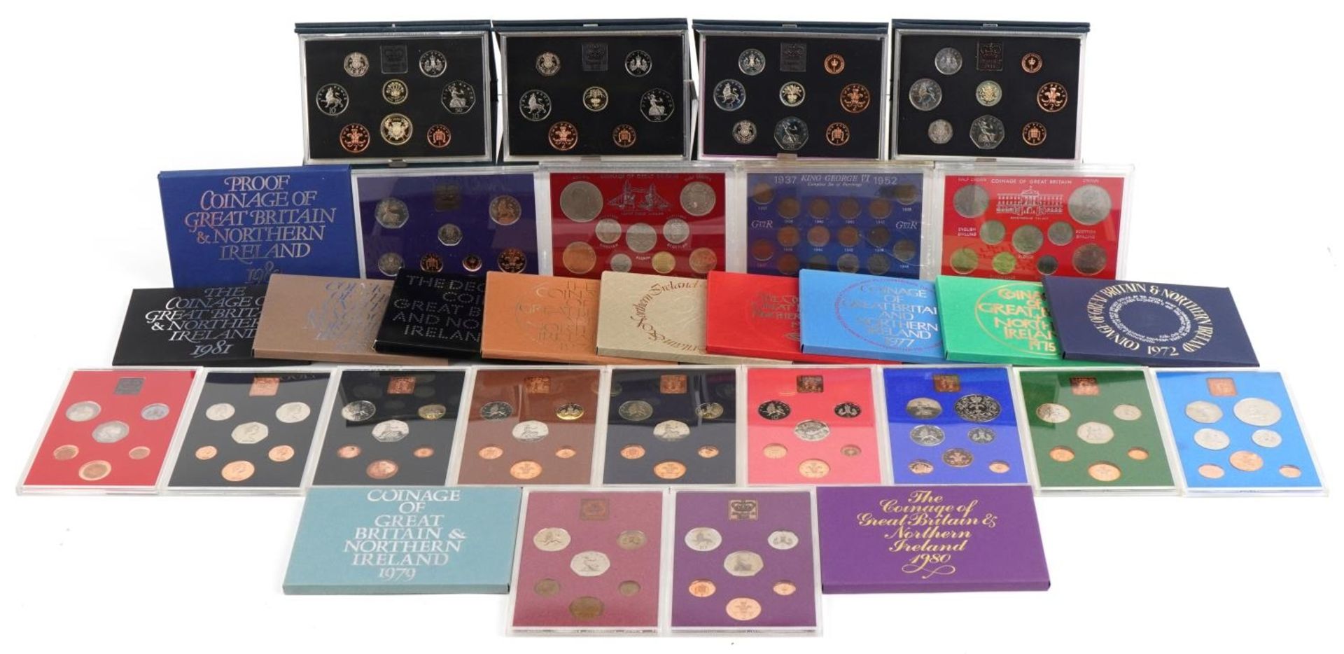 Great Britain and Ireland proof and commemorative coin sets including Coinage of Great Britain &