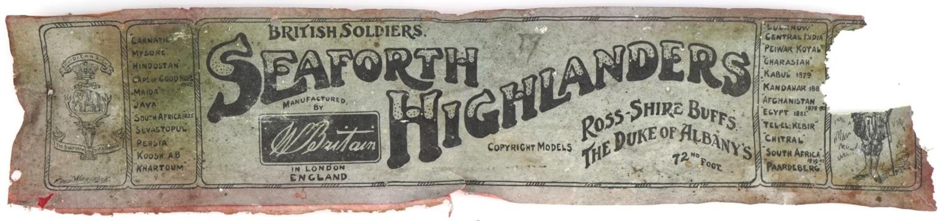 John Hill & Co and Britains hand painted lead soldiers including Seaforth Highlanders, with paper - Image 9 of 9