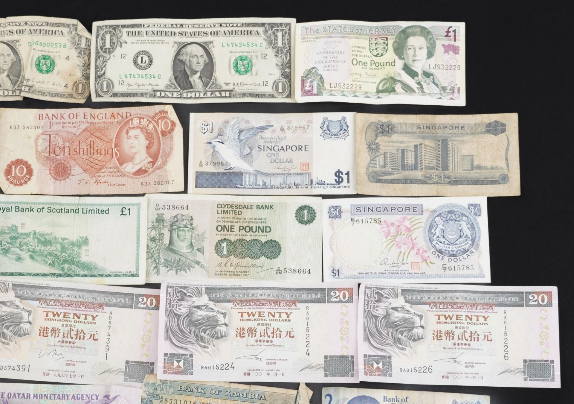 Collection of world banknotes including United States of America and Scotland : For further - Bild 3 aus 5