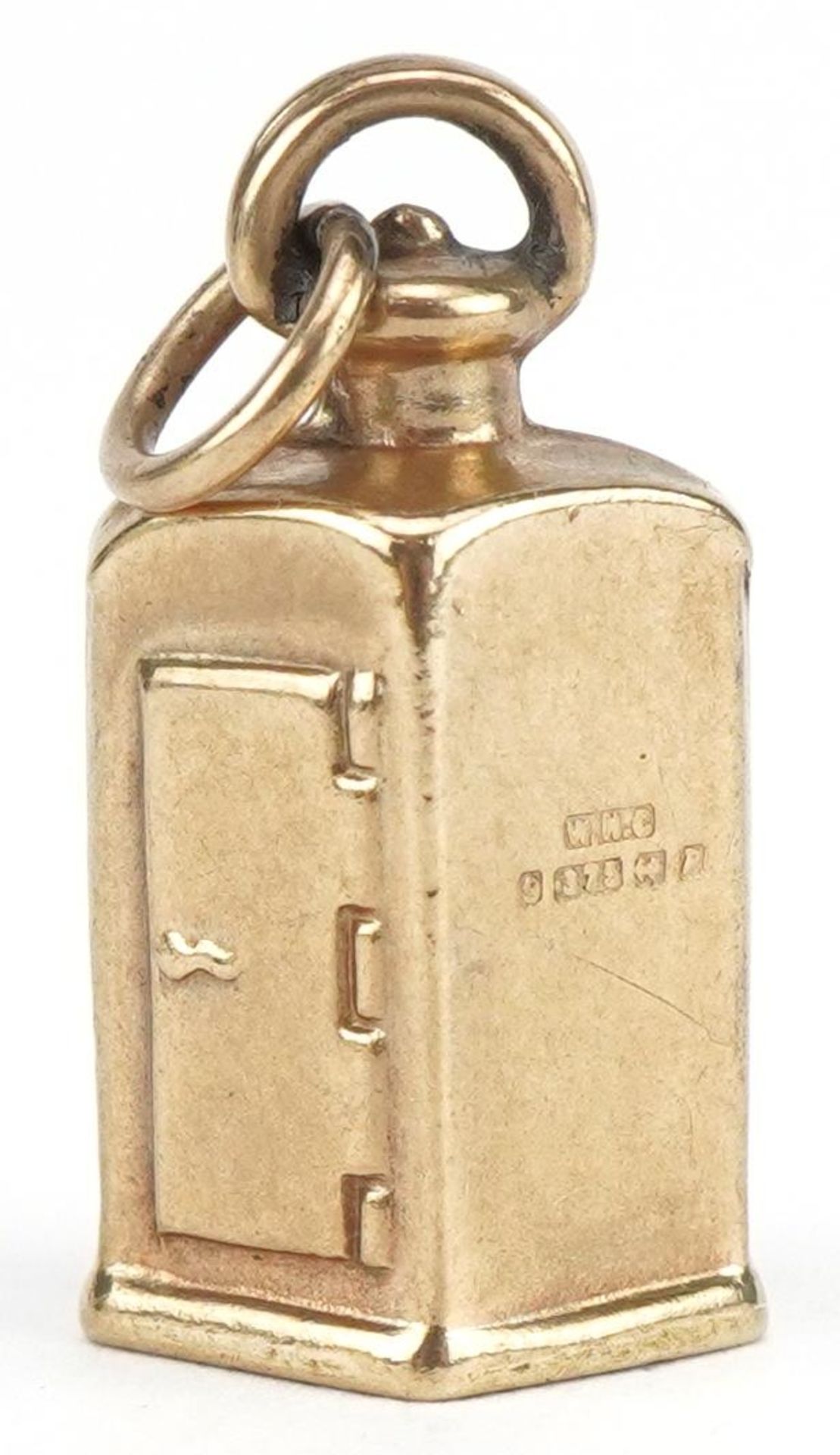 9ct gold ship's lantern charm, 1.9cm high, 1.6g : For further information on this lot please visit - Image 2 of 3
