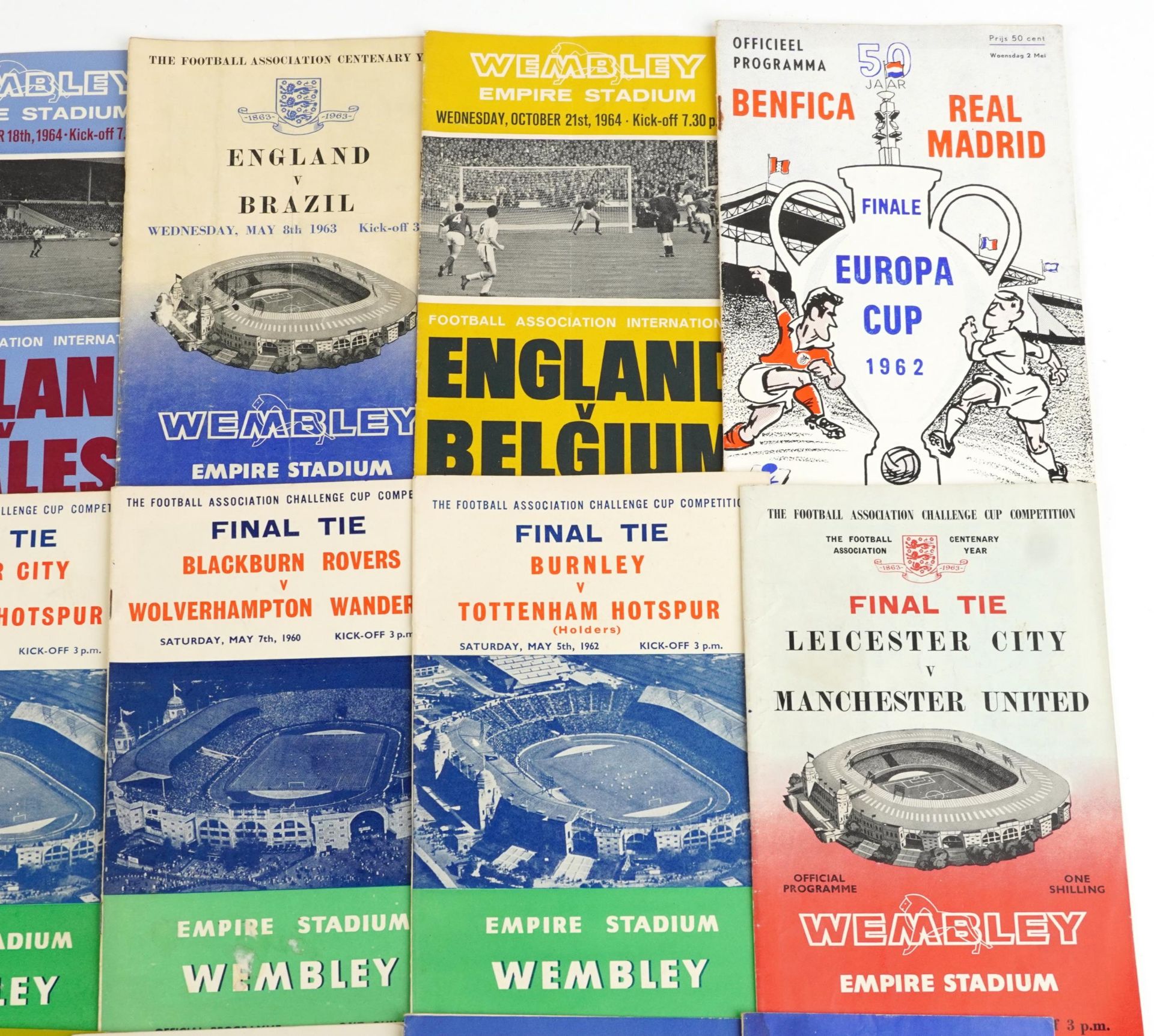 Sporting interest 1960s and later football programmes, predominantly Wembley, some finals, including - Image 3 of 5