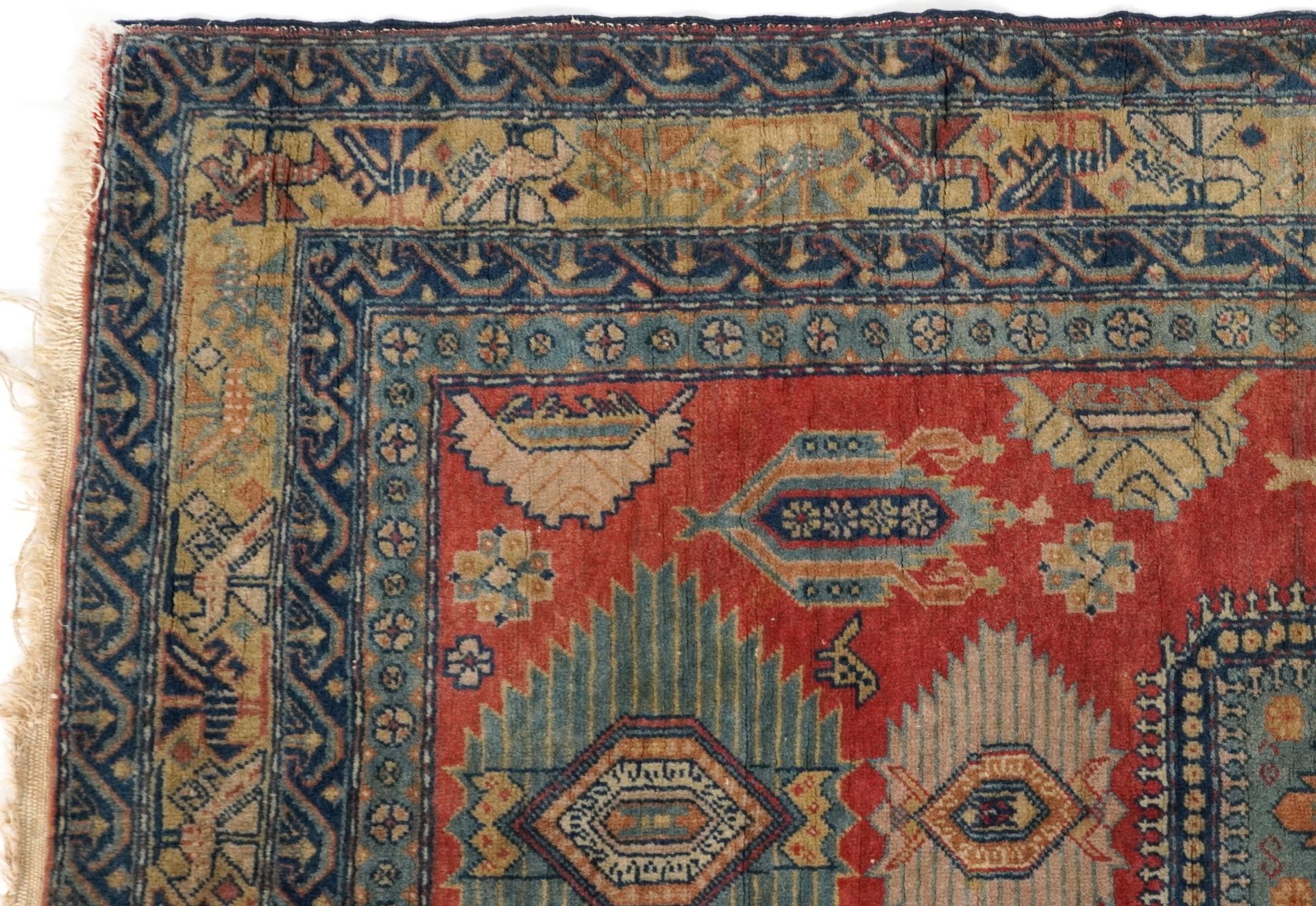 Rectangular Persian rug having an all over floral design, 158cm x 95cm : For further information - Bild 2 aus 6