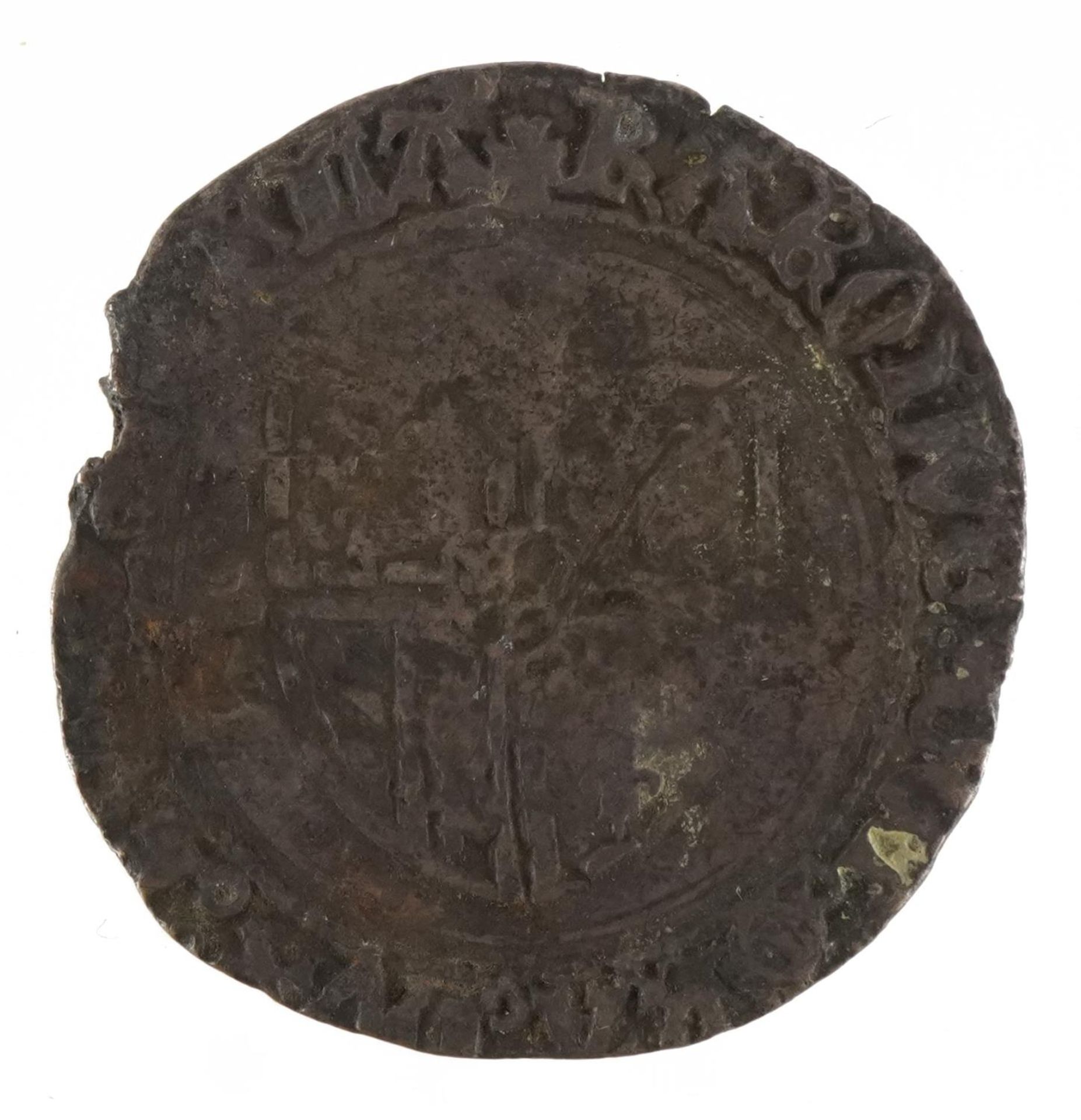 Charles the Bold Duke of Burgundy hammered silver double patard with related paperwork : For further - Image 2 of 4