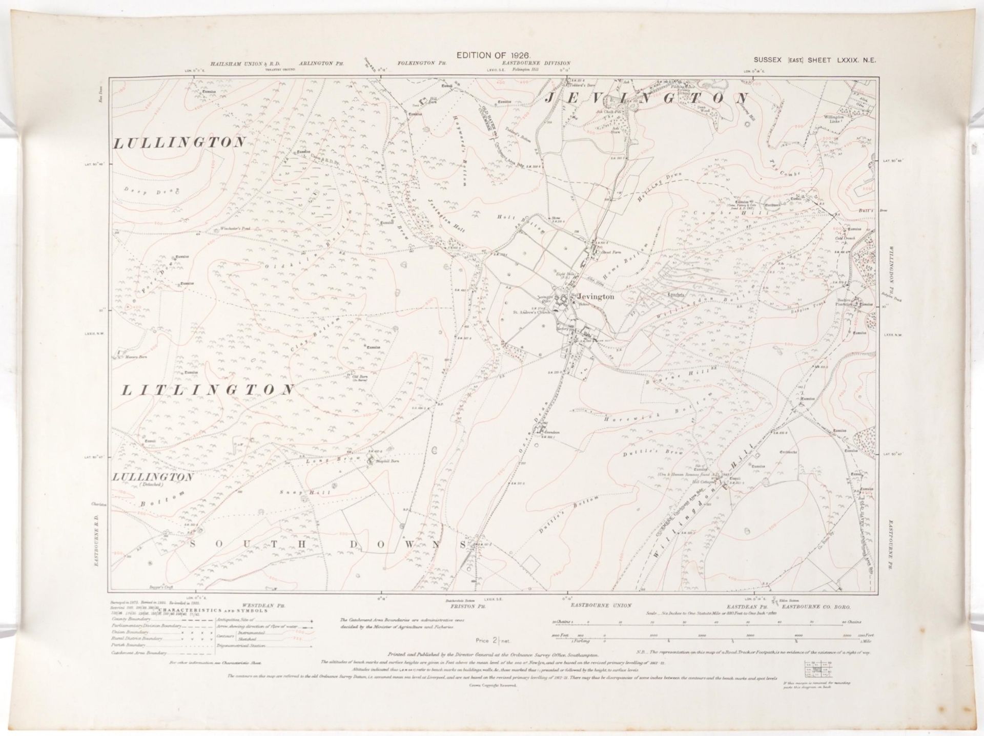 Collection of eleven maps and plans of Eastbourne and surrounding areas for 1930s and later, the - Image 28 of 34