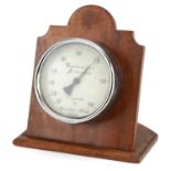 Footballing interest Fahrenheit thermometer with wooden case presented by Hounslow Town FC, 16.5cm