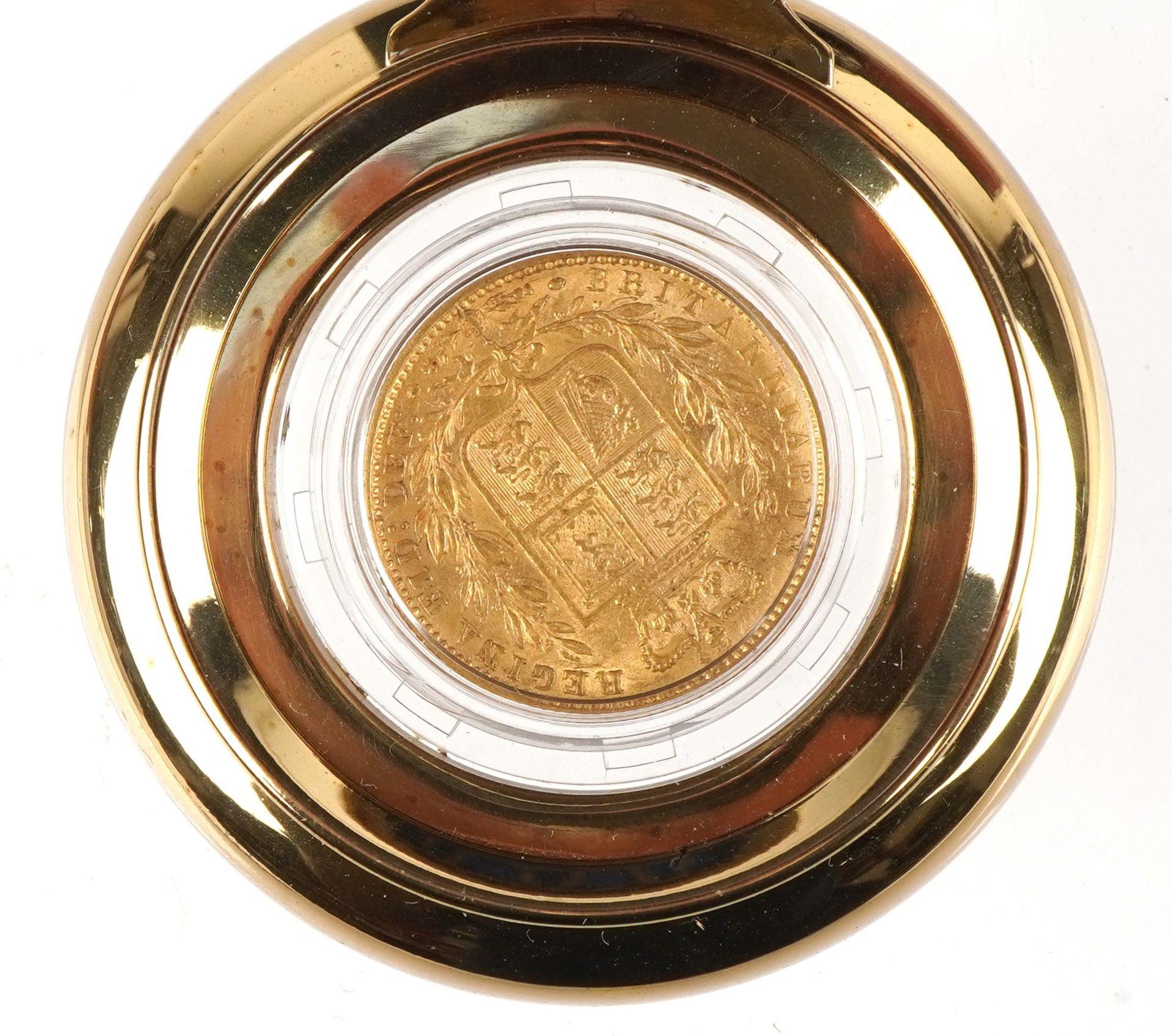 Queen Victoria 1853 gold sovereign from The Wreck of RMS Douro with box set including bottle of - Bild 2 aus 5