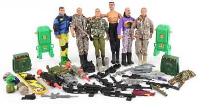 Collection of vintage and later Action Man figures and accessories including Doctor X : For