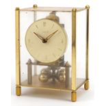 Kundo, vintage German brass cased anniversary clock, 15.5cm high : For further information on this