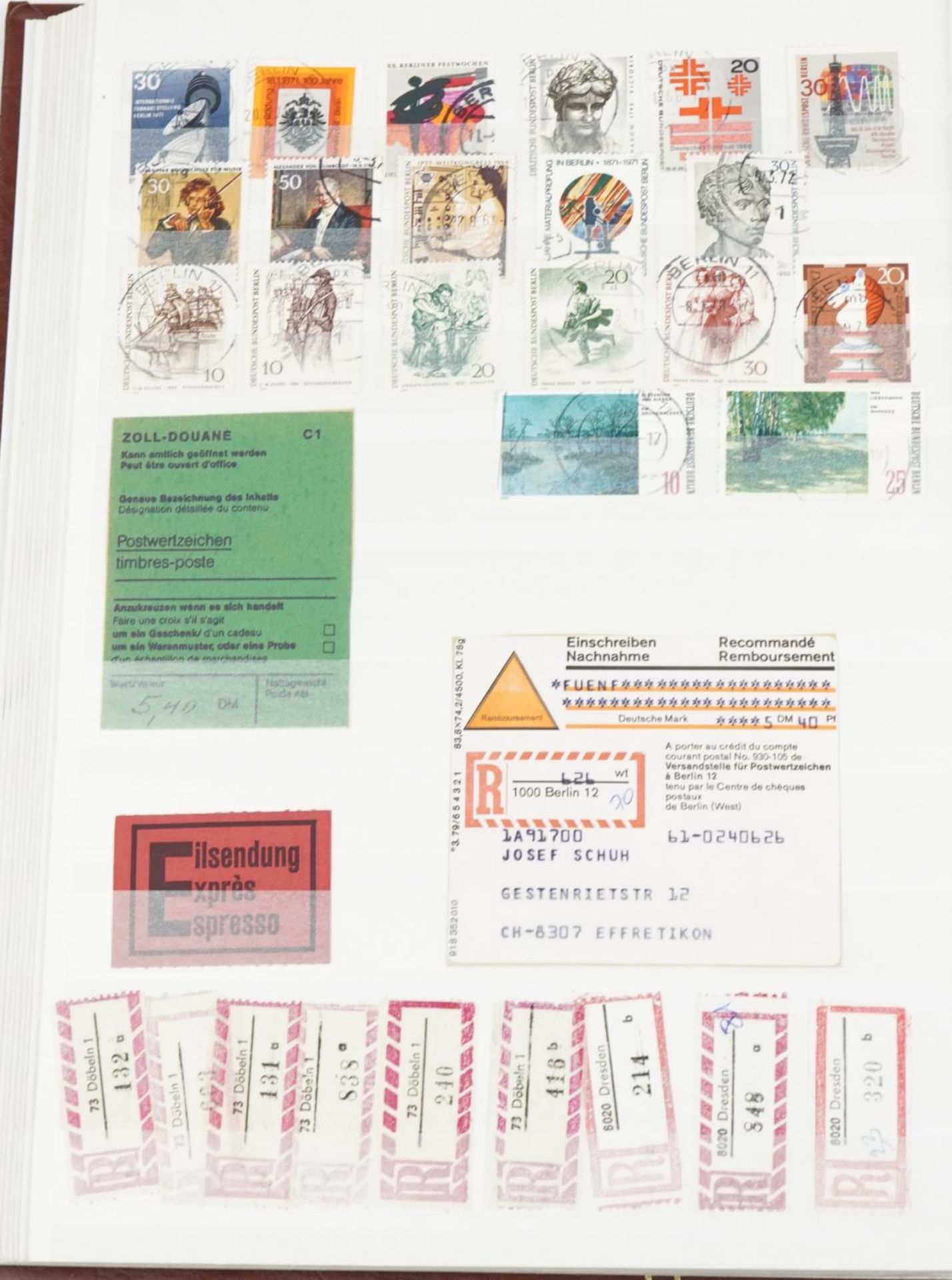 Collection of German stamps arranged in three albums : For further information on this lot please - Image 8 of 12