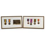 British military World War I and World War II medal group relating to the Sim family comprising