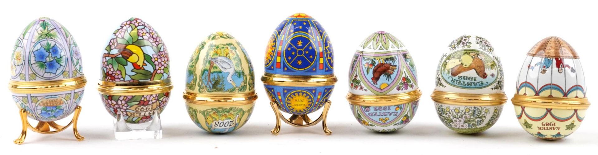 Seven Halcyon Days enamel Easter egg trinket boxes including 2016 Annual Easter Egg Inspired by - Bild 4 aus 5