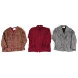 Vintage clothes comprising Jaeger woollen jacket, size 14, vintage Wallis woollen silk lined