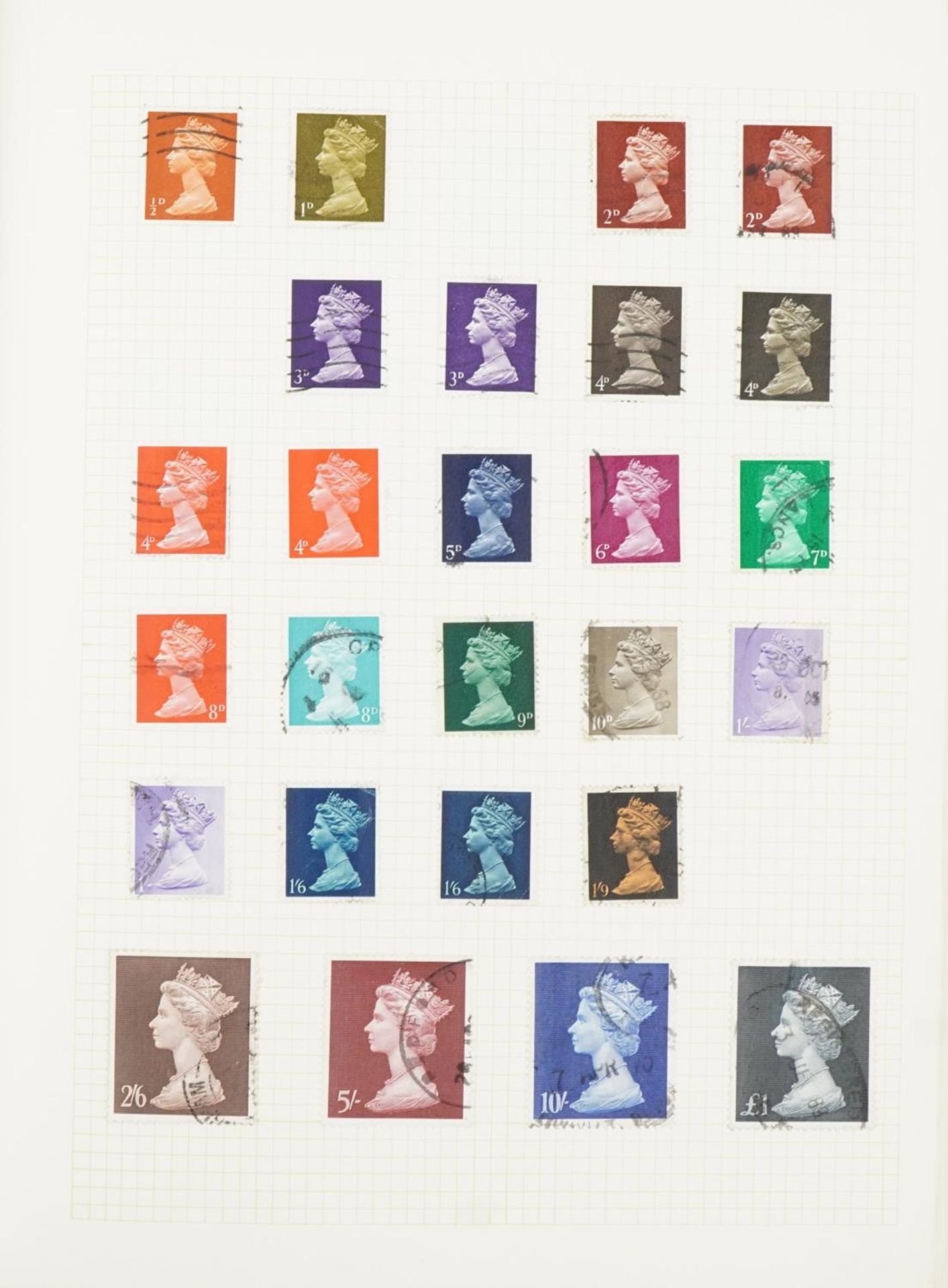 Collection of mint and used Great Britain stamps arranged in three albums : For further - Bild 4 aus 11