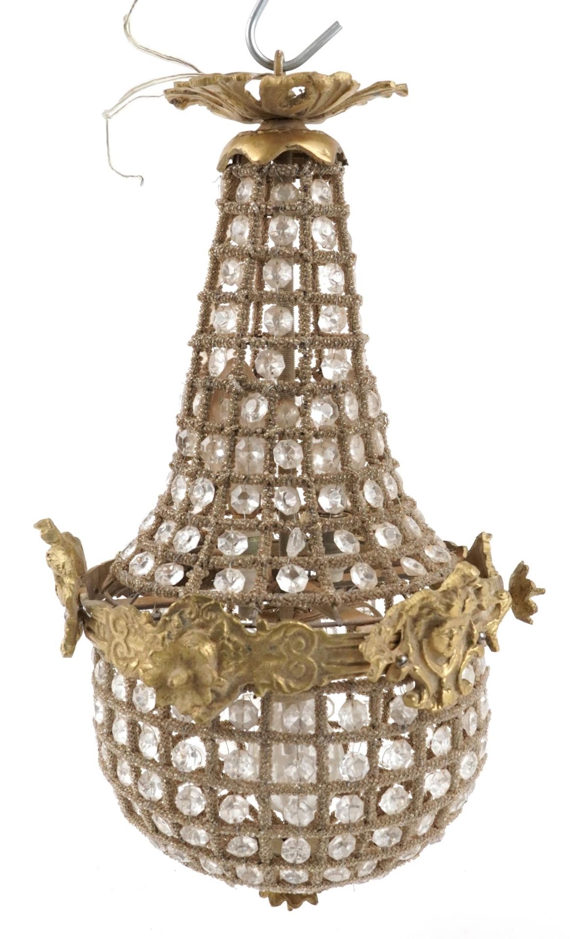 French style chandelier with ornate gilt metal mounts, 44cm high : For further information on this - Image 2 of 2