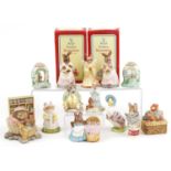Bunnykins collectables including Royal Doulton Bedtime Bunnykins DB55 and Royal Albert Tailor of