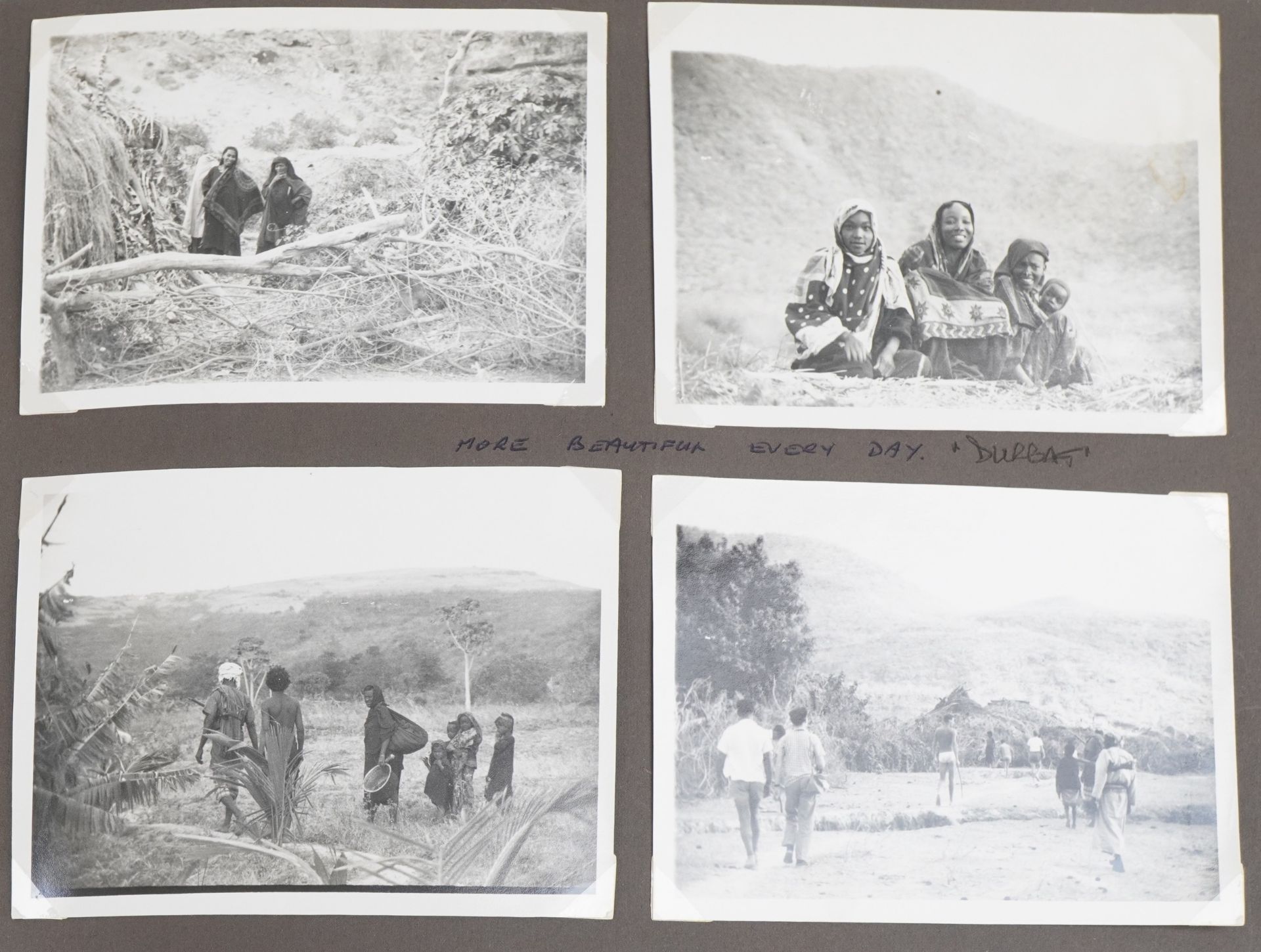 Military interest photographs arranged in an album relating to Royal Air Force Salalah, Dhofar, - Image 25 of 28