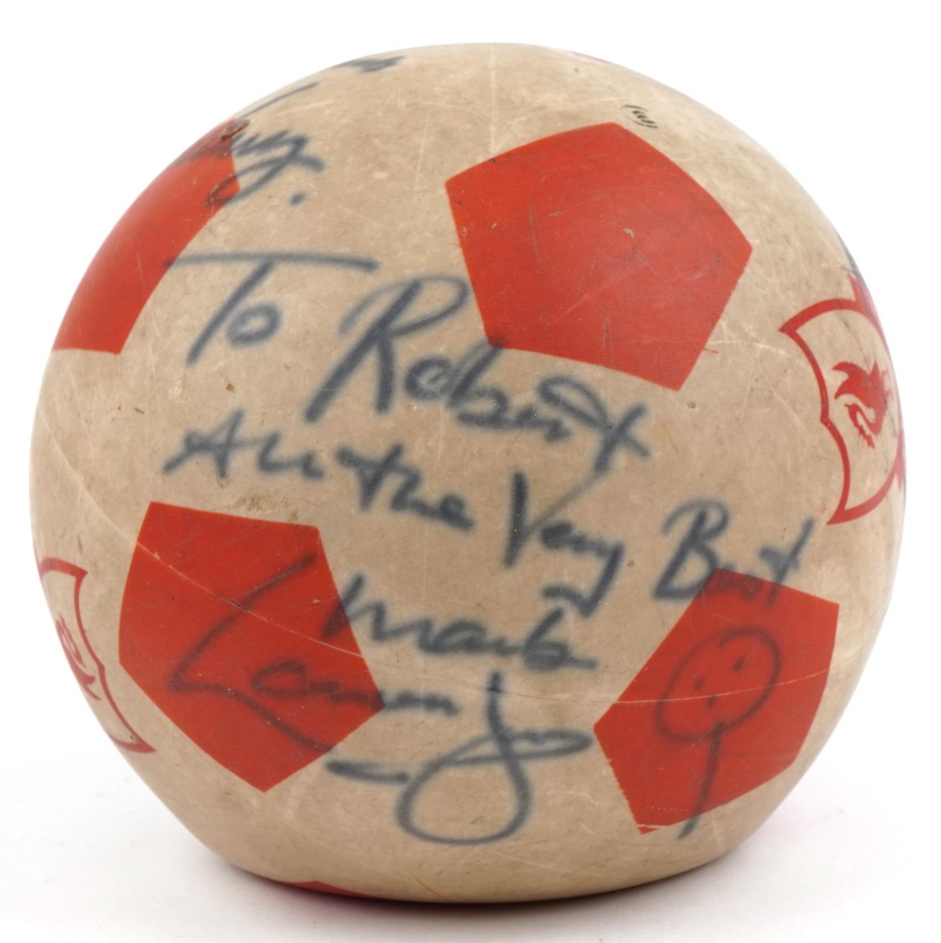 Two 1980s footballing interest Liverpool Football Club signed footballs including the signatures - Bild 7 aus 8