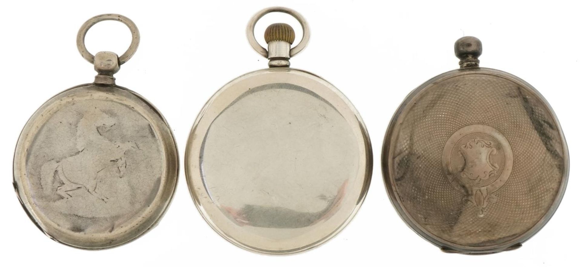 Two gentlemen's silver open face pocket watches and a ladies silver open face pocket watch including - Image 2 of 6