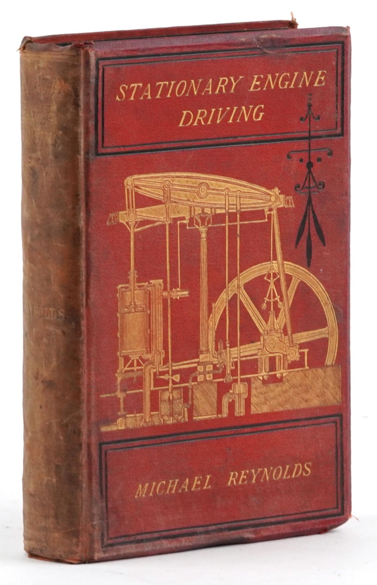 Stationary Engine Driving, Victorian hardback book by Michael Reynolds published London Crosby,
