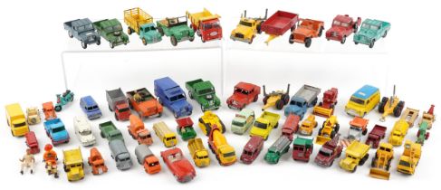 Large collection of vintage diecast vehicles including Lesney, Corgi and Dinky Toys : For further