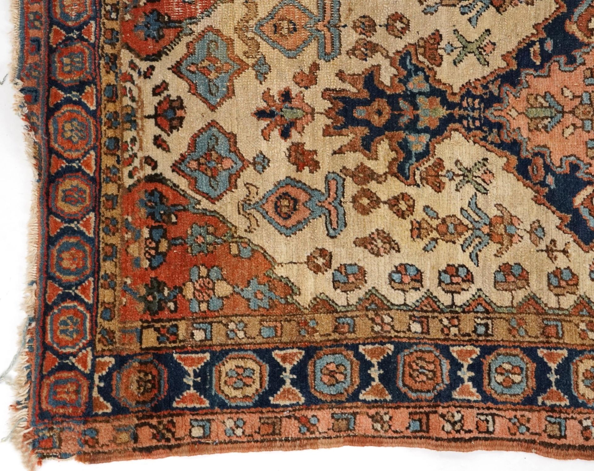 Rectangular Turkish rug with allover geometric and animal design, 200cm x 114cm : For further - Bild 7 aus 13