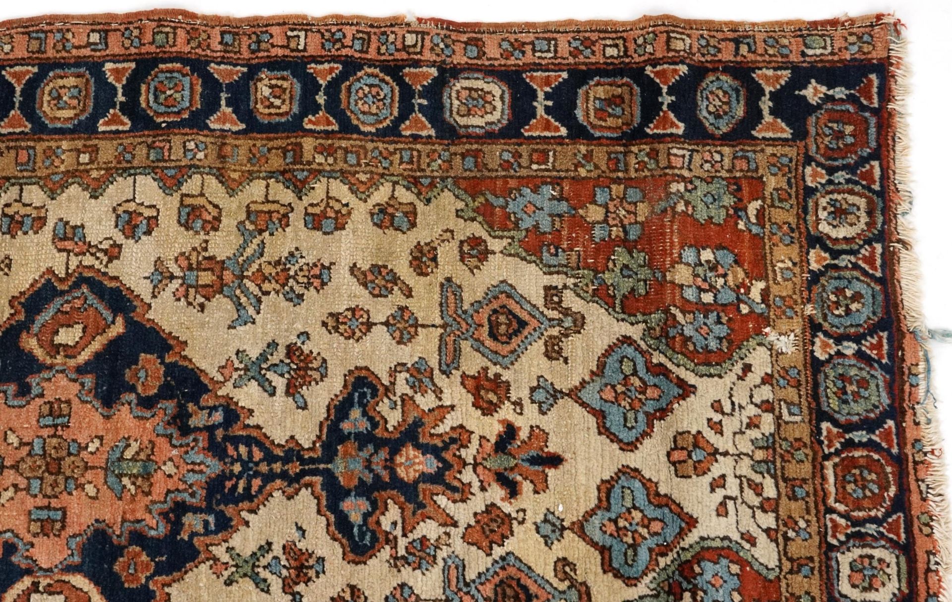 Rectangular Turkish rug with allover geometric and animal design, 200cm x 114cm : For further - Bild 6 aus 13