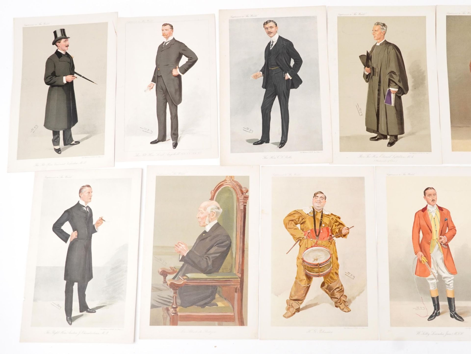 Collection of spying coloured prints including The Right Honourable Lord Ampthill and The Right - Image 2 of 4