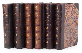 The Idler Magazine, An Illustrated Monthly, six 19th century leather bound hard back books volumes
