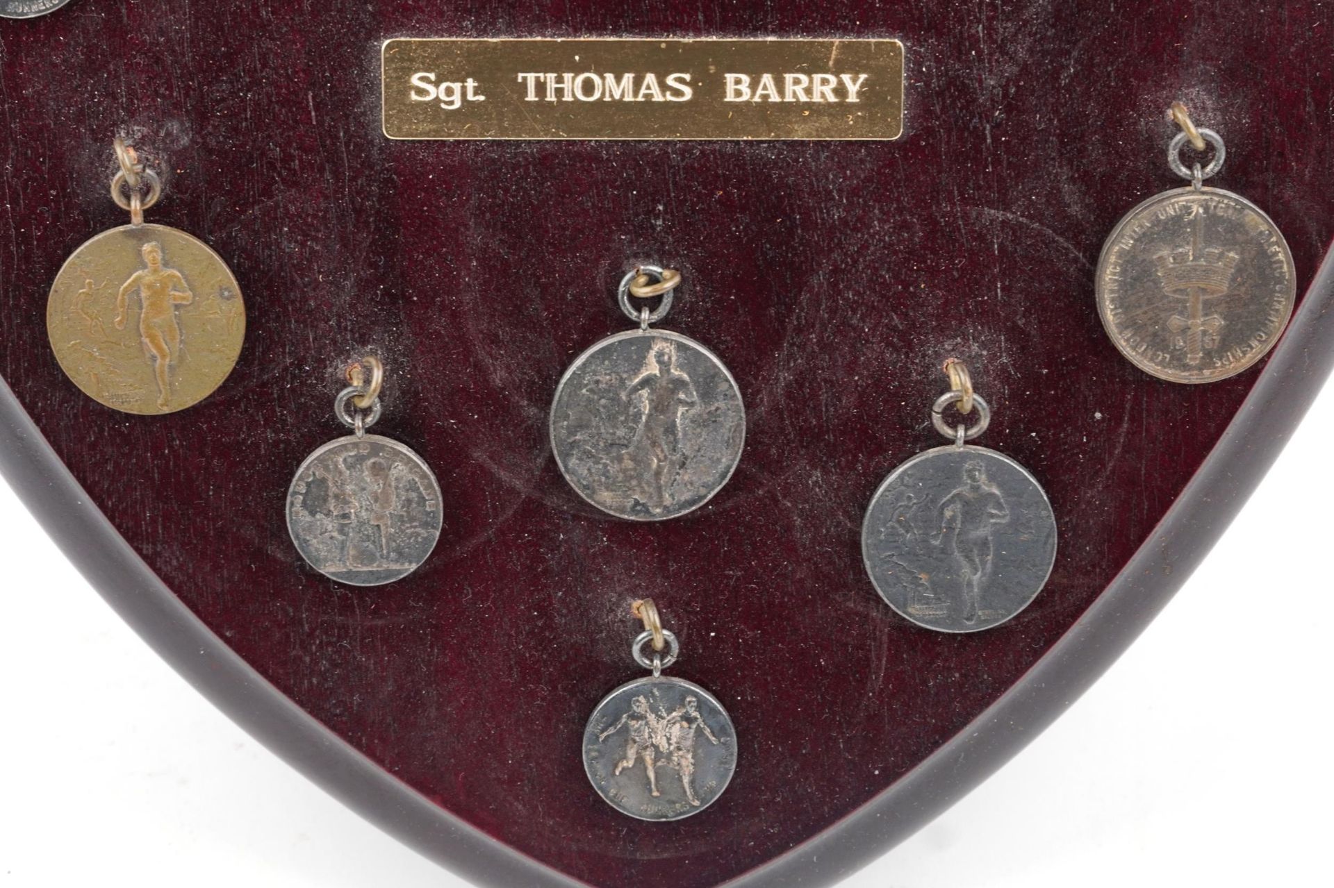 Collection of military interest athletics medals relating to Sergeant Thomas Barry arranged in a - Image 4 of 5
