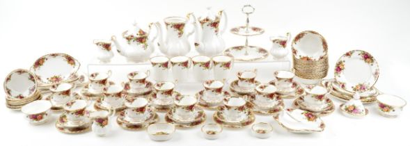 Large collection of Royal Albert Old Country Roses dinner and teaware, predominantly firsts