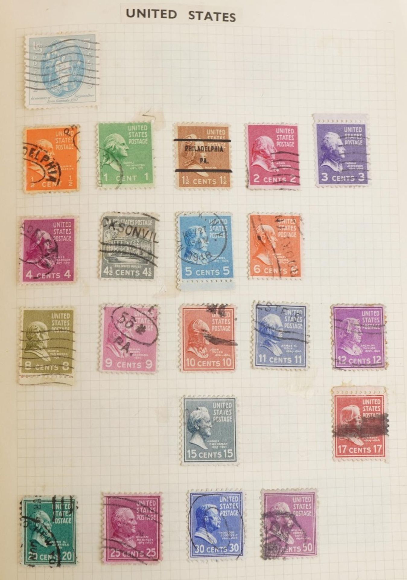 19th century and later British and world stamps arranged in four albums including Penny Black, Two - Bild 11 aus 22