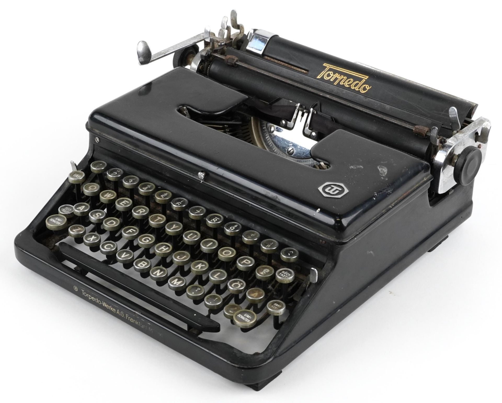 Mid 20th century German Torpedo typewriter, serial number 297786 : For further information on this