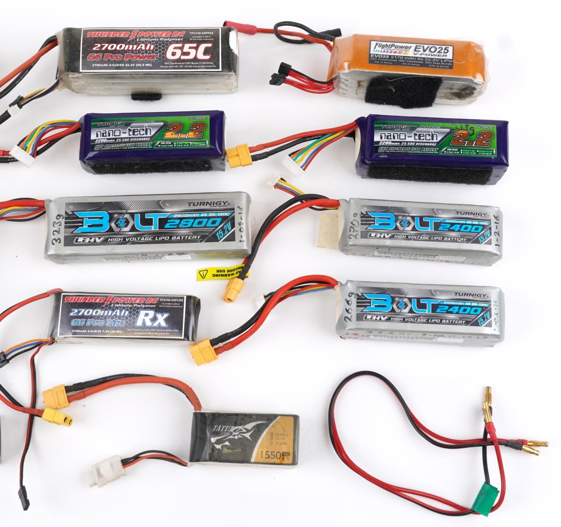 Collection of radio controlled battery packs including Thunder Power and Nano-tech : For further - Bild 3 aus 3