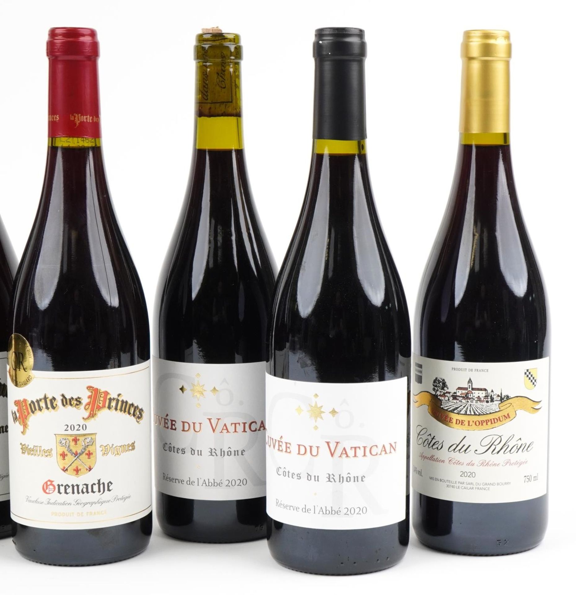 Eight bottles of red wine comprising two bottles of 2020 La Porte des Pinces Vieilles Vignes - Bild 3 aus 3