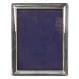 Carrs, Elizabeth II rectangular silver easel photo frame, Sheffield 2000, 23.5cm x 18.5cm : For