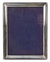 Carrs, Elizabeth II rectangular silver easel photo frame, Sheffield 2000, 23.5cm x 18.5cm : For