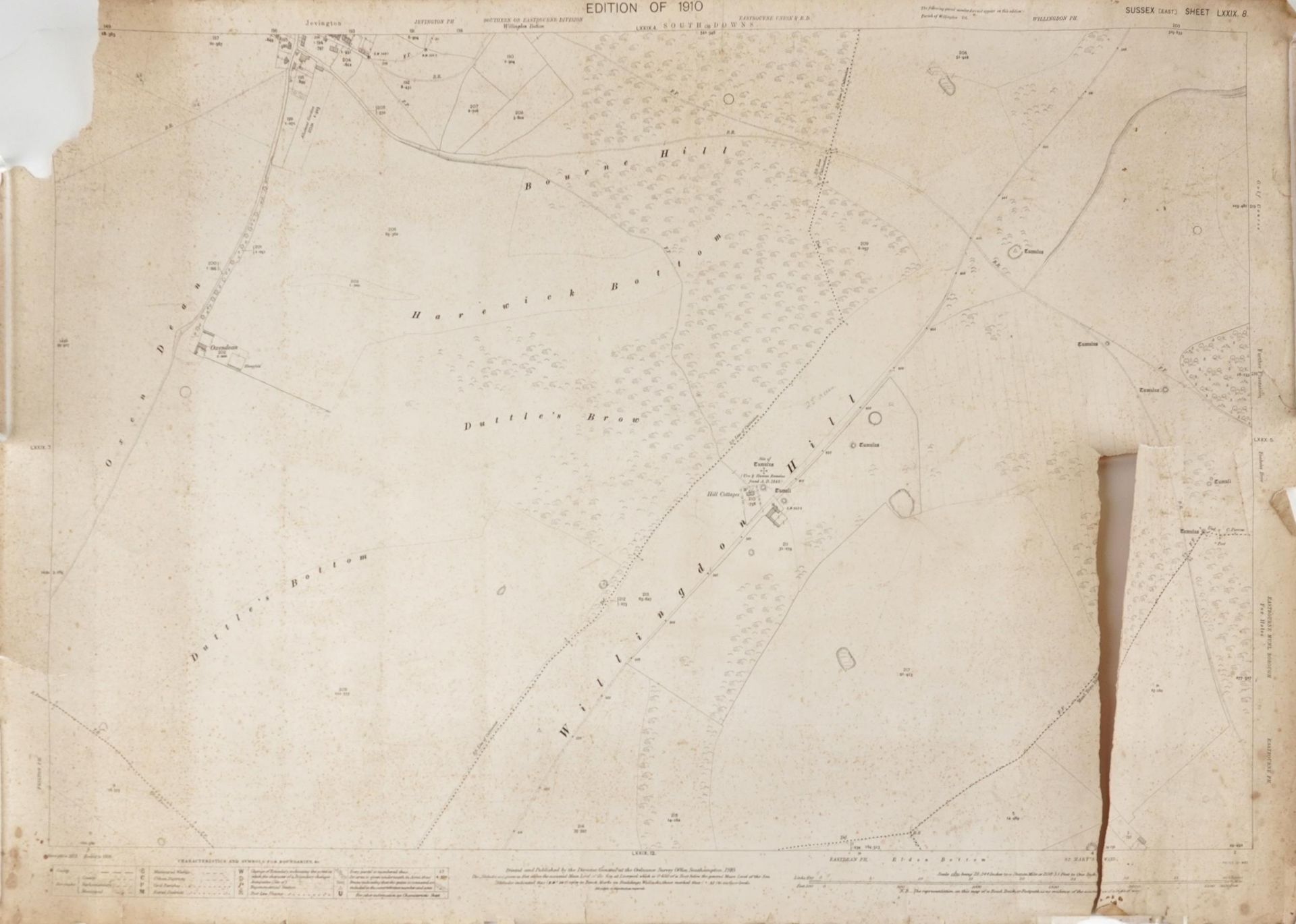 Collection of eleven maps and plans of Eastbourne and surrounding areas for 1930s and later, the - Image 3 of 34