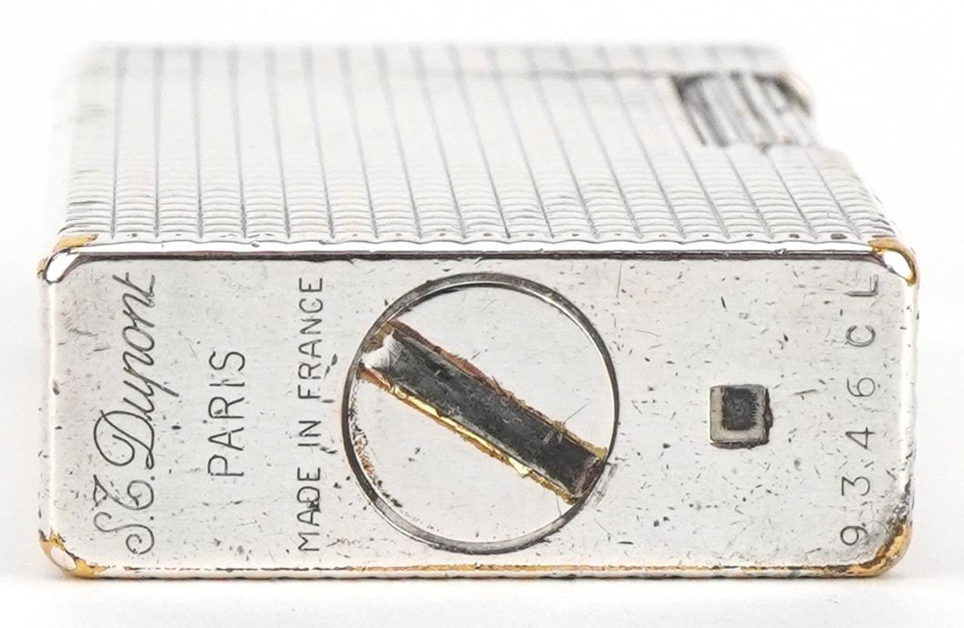 S T Dupont, French silver plated pocket lighter, serial number 9346CL : For further information on - Image 3 of 3