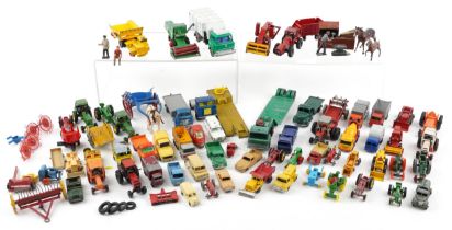 Large collection of predominantly vintage diecast vehicles including Lesney, Matchbox and Dinky Toys