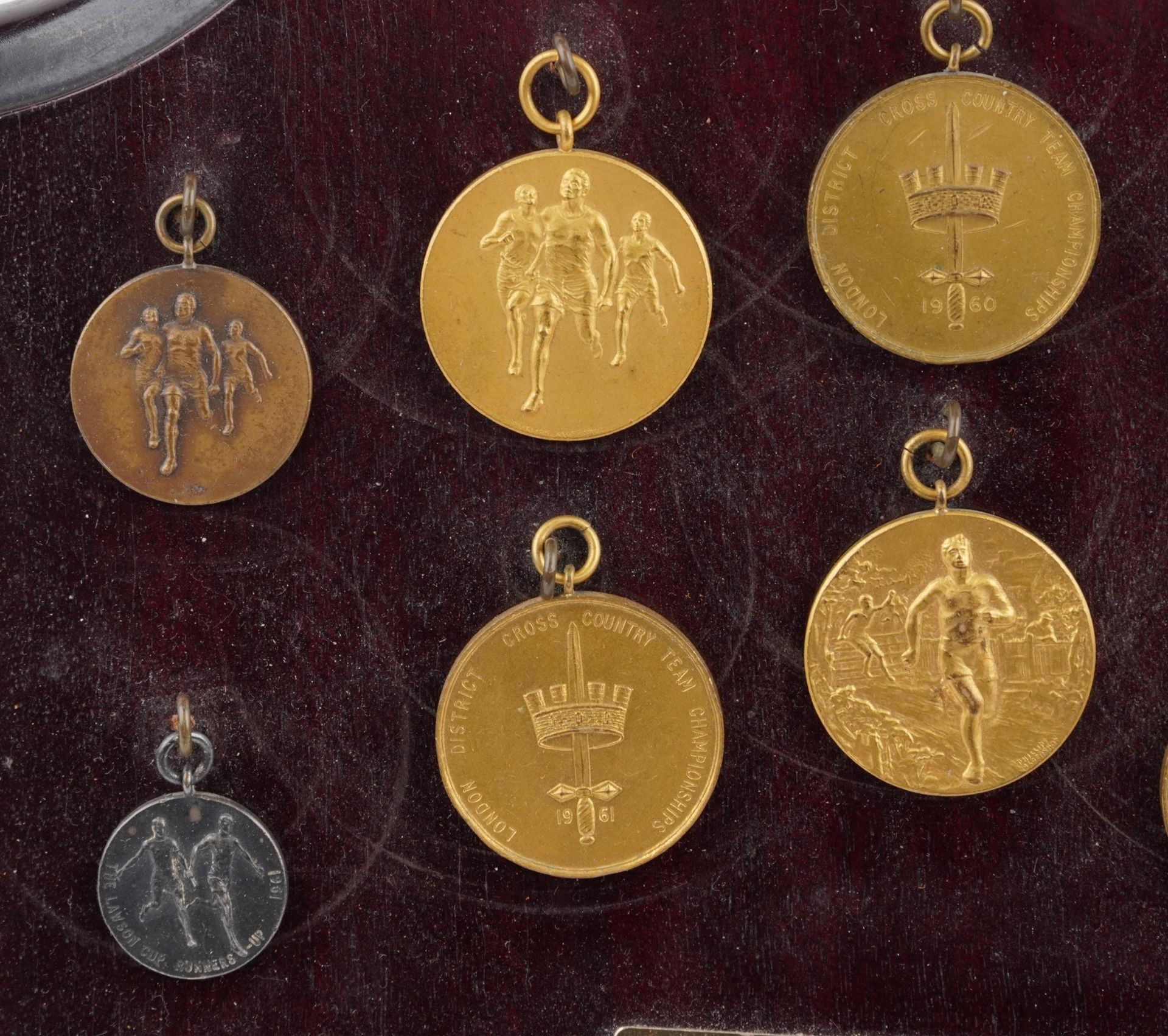 Collection of military interest athletics medals relating to Sergeant Thomas Barry arranged in a - Image 2 of 5