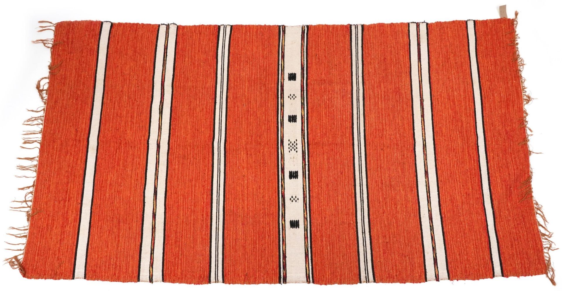 Rectangular Turkish Kilim rug, 218cm x 118cm : For further information on this lot please visit