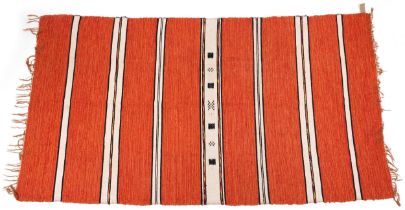 Rectangular Turkish Kilim rug, 218cm x 118cm : For further information on this lot please visit