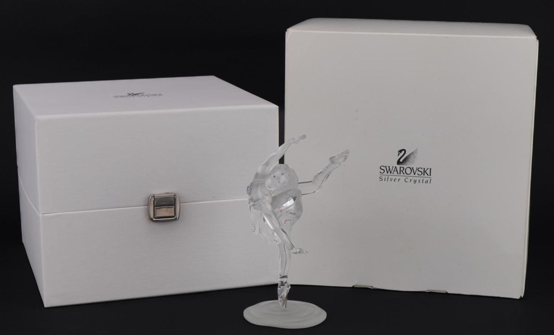 Swarovski Crystal jewelled ballerina with fitted box, 14cm high : For further information on this