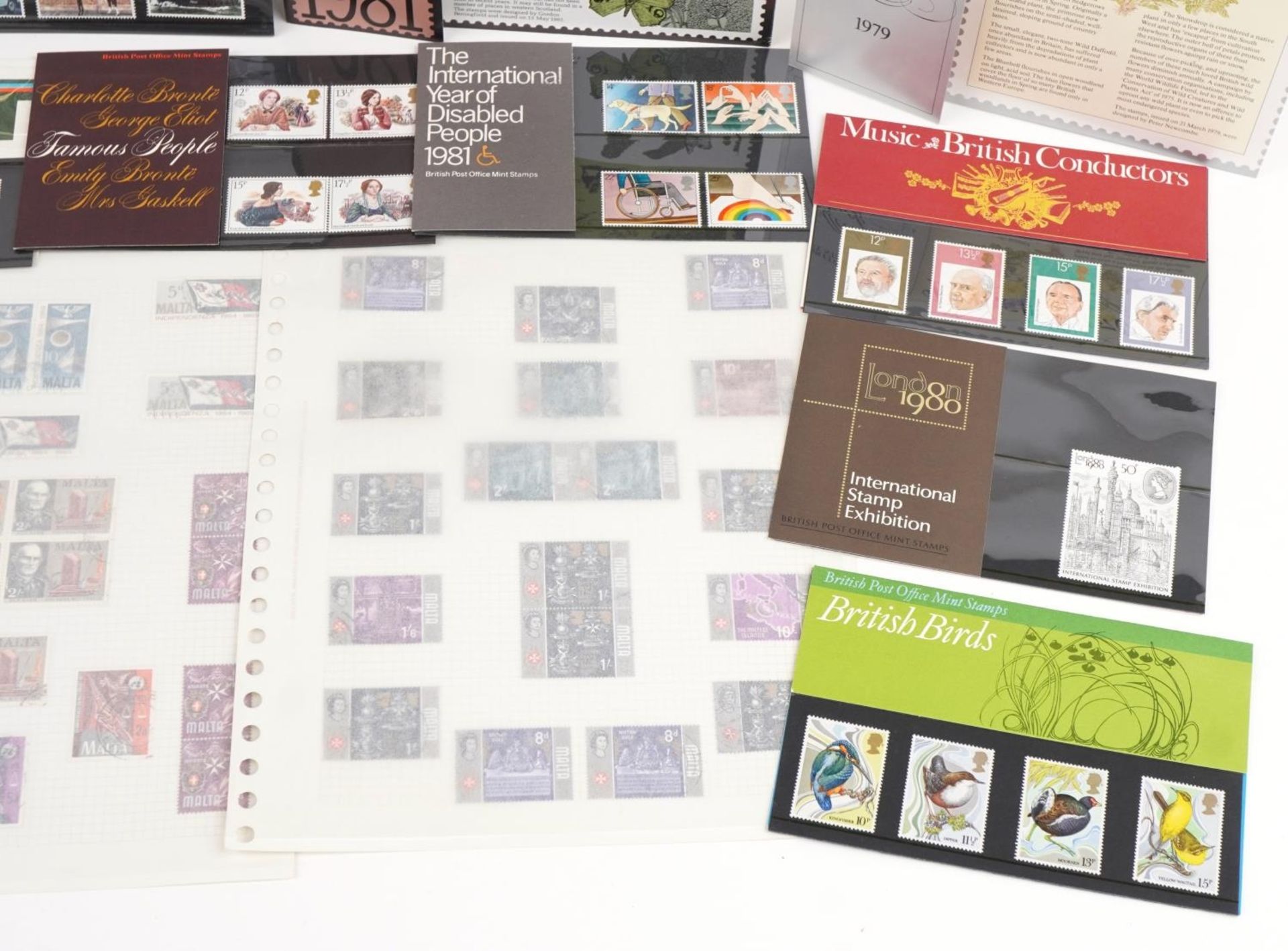 Various mint unused stamps including British Post Office mint stamps and Maltese examples : For - Image 5 of 5