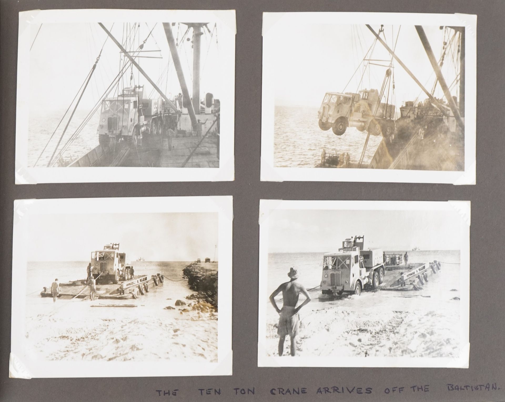 Military interest photographs arranged in an album relating to Royal Air Force Salalah, Dhofar, - Image 11 of 28